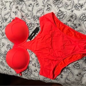 Fashion Nova Neon Coral Top